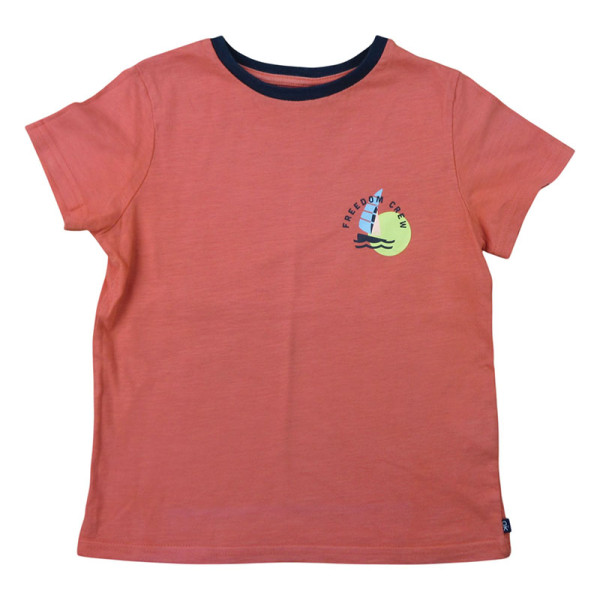 T-shirt met korte mouwen - Okaidi-Obaibi - 116 cm (6 jaar) – Tweedehands baby- en kinderkleding van Okaidi-Obaibi – Les Ptits