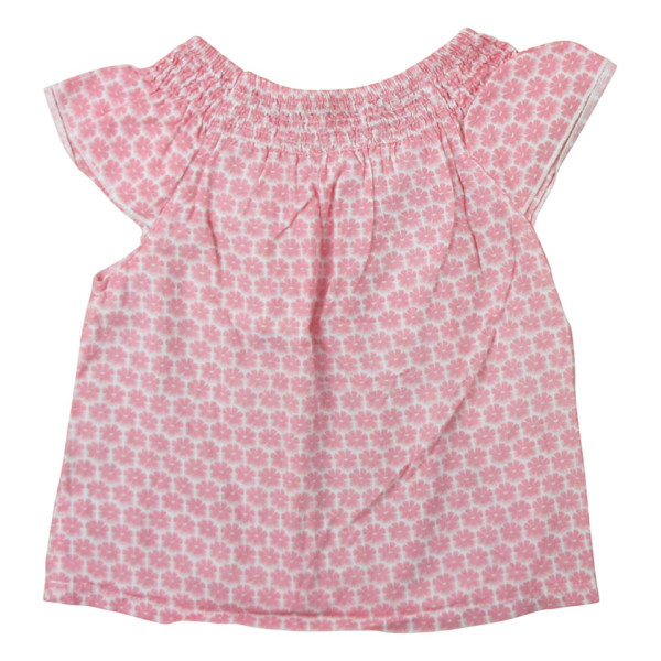 Bluse mit kurzen Ärmeln - Okaidi-Obaibi - 80 cm (18 Monate) – Secondhand-Babykleidung/-Kinderkleidung von Okaidi-Obaibi – Les