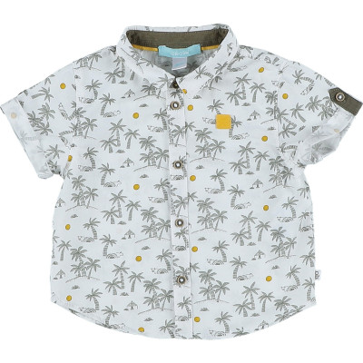 Overhemd met korte mouwen - Okaidi-Obaibi - 80 cm (18 maanden) – Tweedehands baby- en kinderkleding van Okaidi-Obaibi – Les P