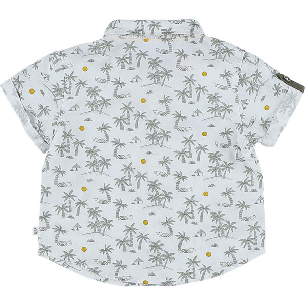 Overhemd met korte mouwen - Okaidi-Obaibi - 80 cm (18 maanden) – Tweedehands baby- en kinderkleding van Okaidi-Obaibi – Les P