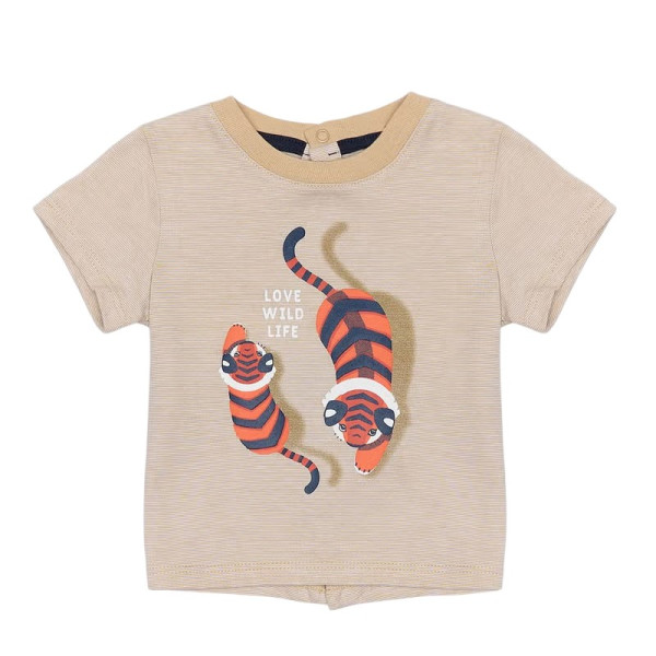 T-shirt met korte mouwen - Okaidi-Obaibi - 6 maanden – Tweedehands baby- en kinderkleding van Okaidi-Obaibi – Les Ptits Potes