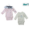 Konvolut von 2 neuen Babybodys - Petit bateau - 50 cm (Neugeboren) – Secondhand-Babykleidung/-Kinderkleidung von Petit bateau