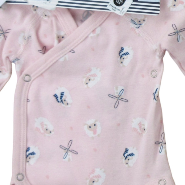 Lot 2 bodies neufs - PETIT BATEAU - Naissance (50) – Vêtement d’occasion bébé/enfant Petit bateau – Les Ptits Potes