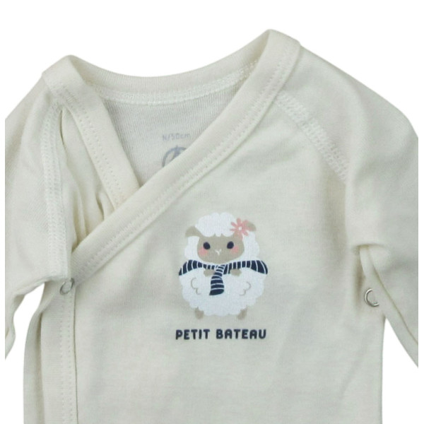 Set van 2 nieuwe babyrompertjes - Petit bateau - 50 cm (pasgeboren) – Tweedehands baby- en kinderkleding van Petit bateau – L
