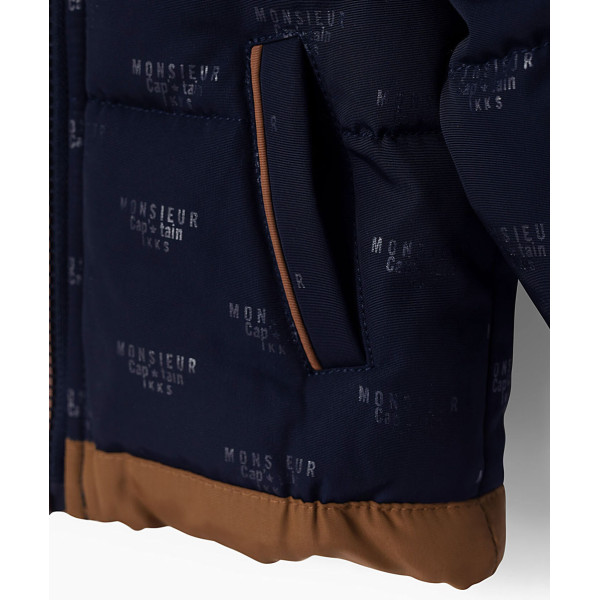Gewatteerde jas - IKKS - 6 maanden – Tweedehands baby- en kinderkleding van IKKS – Les Ptits Potes