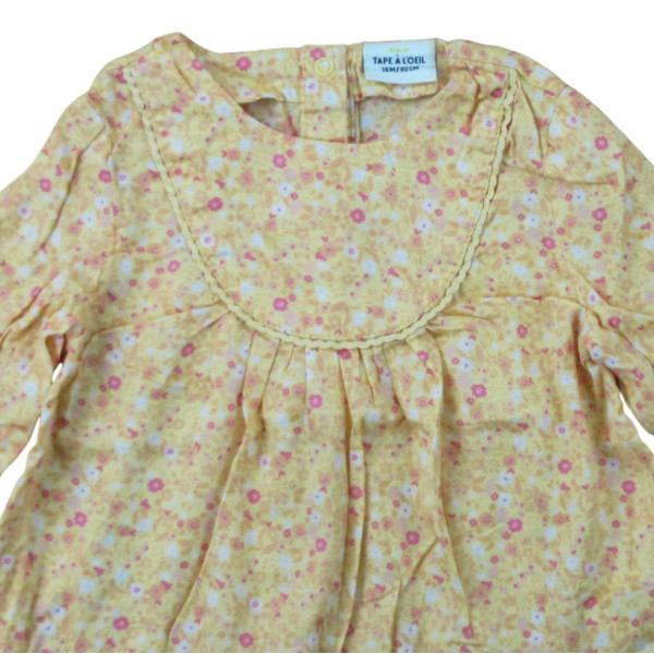 Blouse met lange mouwen - Tape à l'Oeil - 80 cm (18 maanden) – Tweedehands baby- en kinderkleding van Tape à l'Oeil – Les Pti