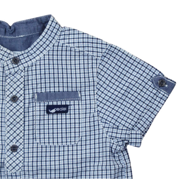 Hemd mit kurzen Ärmeln - Okaidi-Obaibi - 18 Monate – Secondhand-Babykleidung/-Kinderkleidung von Okaidi-Obaibi – Les Ptits Po