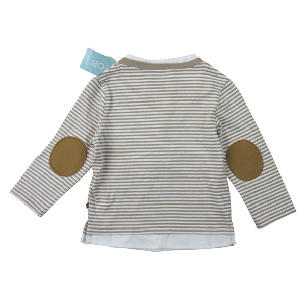 Langarmshirt - Okaidi-Obaibi - 80 cm (18 Monate) – Secondhand-Babykleidung/-Kinderkleidung von Okaidi-Obaibi – Les Ptits Pote