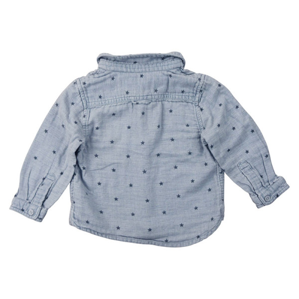 Hemd mit langen Ärmeln - Zara - 9-12 Monate 80 cm – Secondhand-Babykleidung/-Kinderkleidung von Zara – Les Ptits Potes