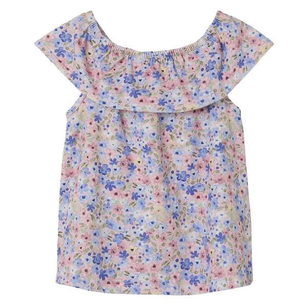 Bluse mit kurzen Ärmeln - Name it - 2-3 Jahre 98 cm – Secondhand-Babykleidung/-Kinderkleidung von Name it – Les Ptits Potes