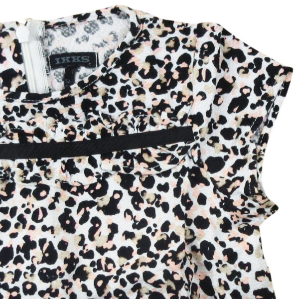 Blouse met korte mouwen - IKKS - 110 cm (5 jaar) – Tweedehands baby- en kinderkleding van IKKS – Les Ptits Potes