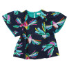 Blouse met korte mouwen - Catimini - 110 cm (5 jaar) – Tweedehands baby- en kinderkleding van Catimini – Les Ptits Potes