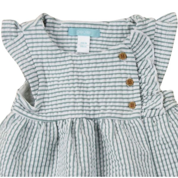 Robe - OBAÏBI - 3 mois (59) – Vêtement d’occasion bébé/enfant Okaidi-Obaibi – Les Ptits Potes