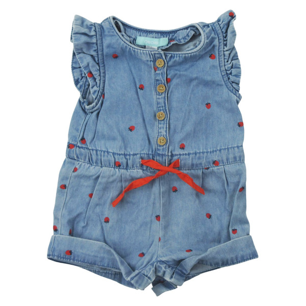 Jumpsuits - Korte - Okaidi-Obaibi - 59 cm (3 maanden) – Tweedehands baby- en kinderkleding van Okaidi-Obaibi – Les Ptits Pote