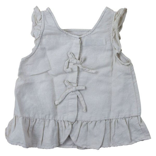 Blouse met korte mouwen - Zara - 2-3 jaar 98 cm – Tweedehands baby- en kinderkleding van Zara – Les Ptits Potes