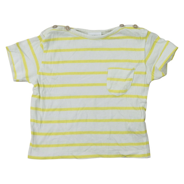 T-shirt met korte mouwen - Zara - 3-6 maanden 68 cm – Tweedehands baby- en kinderkleding van Zara – Les Ptits Potes