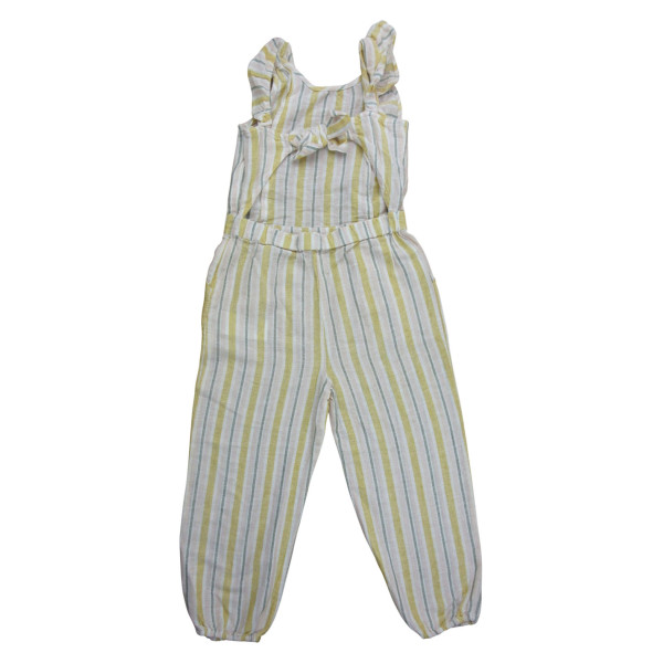 Langer Overall - Grain de blé - 116 cm (6 Jahre) – Secondhand-Babykleidung/-Kinderkleidung von Grain de blé – Les Ptits Potes