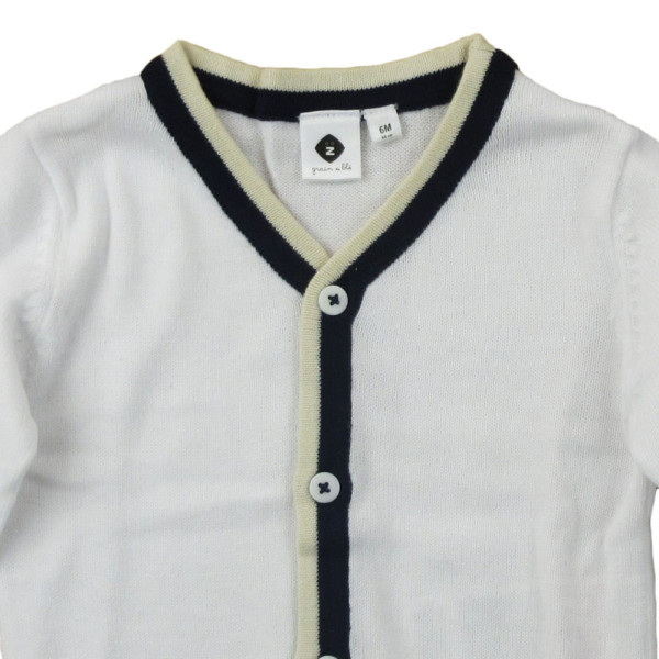 Gilet - GRAIN DE BLÉ - 6 mois (68) – Vêtement d’occasion bébé/enfant Grain de blé – Les Ptits Potes