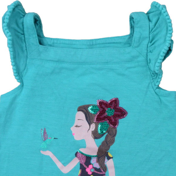 Bluse mit kurzen Ärmeln -  - 98 cm (3 Jahre) – Secondhand-Babykleidung/-Kinderkleidung von  – Les Ptits Potes