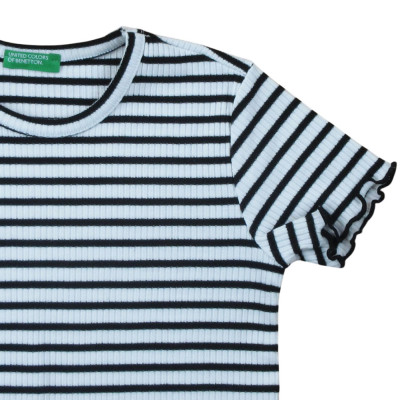 T-shirt met korte mouwen - Benetton - 3-4 jaar 100 cm – Tweedehands baby- en kinderkleding van Benetton – Les Ptits Potes