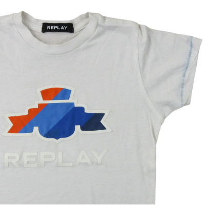T-Shirt - REPLAY - 6 ans (116) – Vêtement d’occasion bébé/enfant Replay – Les Ptits Potes