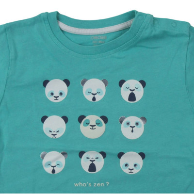 Kurzarmshirt - Okaidi-Obaibi - 86 cm (23 Monate) – Secondhand-Babykleidung/-Kinderkleidung von Okaidi-Obaibi – Les Ptits Pote