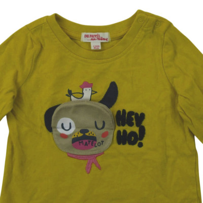Langarmshirt - Dpam - 68 cm (6 Monate) – Secondhand-Babykleidung/-Kinderkleidung von Dpam – Les Ptits Potes