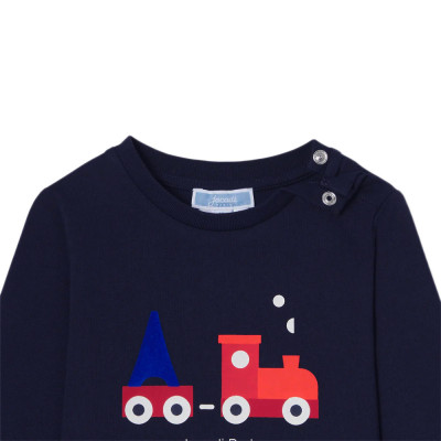 Langarmshirt - Jacadi - 74 cm (12 Monate) – Secondhand-Babykleidung/-Kinderkleidung von Jacadi – Les Ptits Potes