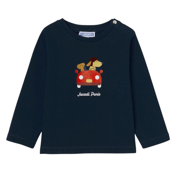 T-shirt met lange mouwen - Jacadi - 74 cm (12 maanden) – Tweedehands baby- en kinderkleding van Jacadi – Les Ptits Potes