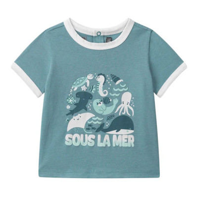 T-shirt met korte mouwen - Sergent Major - 68 cm (6 maanden) – Tweedehands baby- en kinderkleding van Sergent Major – Les Pti