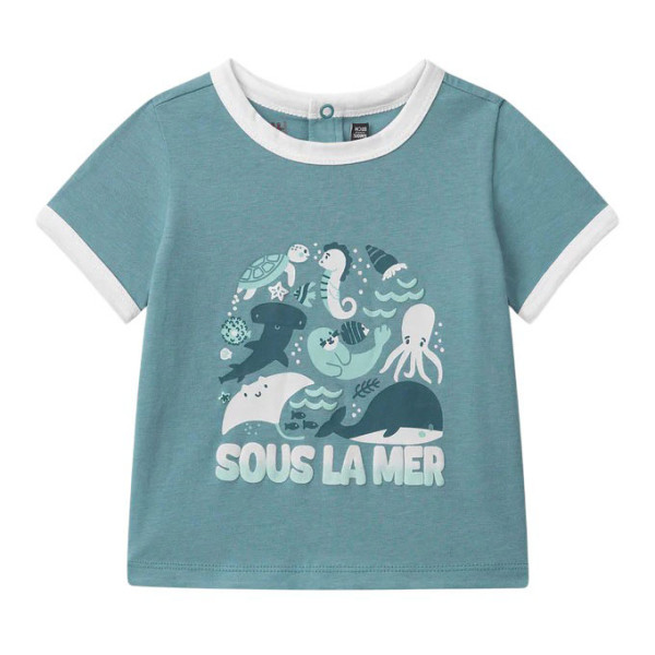 T-shirt met korte mouwen - Sergent Major - 68 cm (6 maanden) – Tweedehands baby- en kinderkleding van Sergent Major – Les Pti