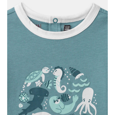 Kurzarmshirt - Sergent Major - 68 cm (6 Monate) – Secondhand-Babykleidung/-Kinderkleidung von Sergent Major – Les Ptits Potes