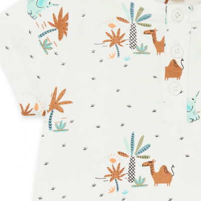 Kurzarmshirt - Dpam - 71 cm (9 Monate) – Secondhand-Babykleidung/-Kinderkleidung von Dpam – Les Ptits Potes
