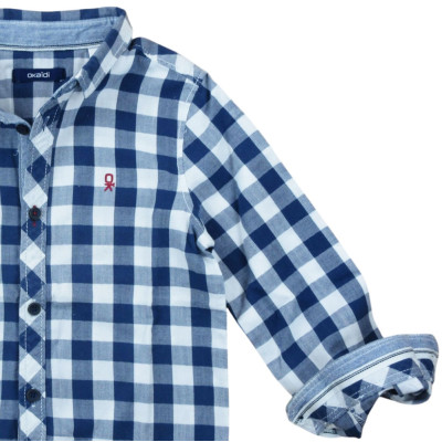 Hemd mit langen Ärmeln - Okaidi-Obaibi - 104 cm (4 Jahre) – Secondhand-Babykleidung/-Kinderkleidung von Okaidi-Obaibi – Les P