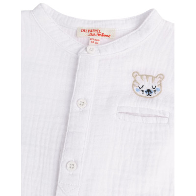 Hemd mit langen Ärmeln - Zara - 3-6 Monate 68 cm – Secondhand-Babykleidung/-Kinderkleidung von Zara – Les Ptits Potes