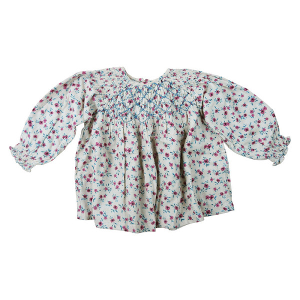 Blouse met korte mouwen - Zara - 18-24 mois 92 cm – Tweedehands baby- en kinderkleding van Zara – Les Ptits Potes