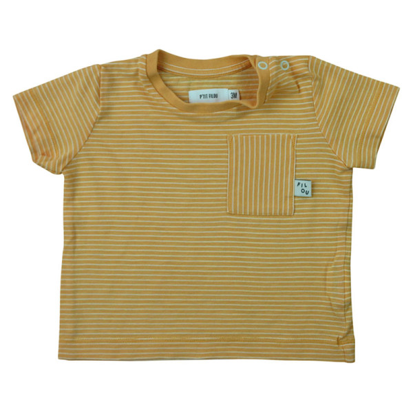 T-Shirt - P'TIT FILOU - 3 mois – Vêtement d’occasion bébé/enfant Filou & Friends – Les Ptits Potes