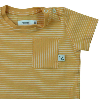 Kurzarmshirt - Filou & Friends - 3 Monate – Secondhand-Babykleidung/-Kinderkleidung von Filou & Friends – Les Ptits Potes