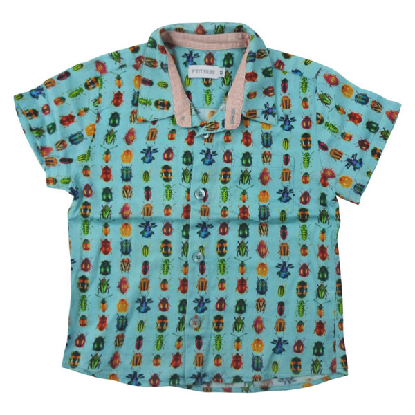 Chemise - P'TIT FILOU - 2 ans (92) – Vêtement d’occasion bébé/enfant Filou & Friends – Les Ptits Potes