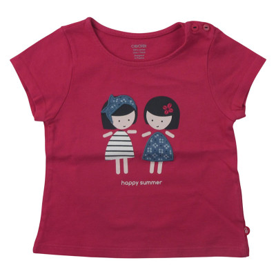 T-shirt met korte mouwen - Okaidi-Obaibi - 74 cm (12 maanden) – Tweedehands baby- en kinderkleding van Okaidi-Obaibi – Les Pt