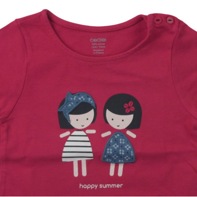 Kurzarmshirt - Okaidi-Obaibi - 74 cm (12 Monate) – Secondhand-Babykleidung/-Kinderkleidung von Okaidi-Obaibi – Les Ptits Pote