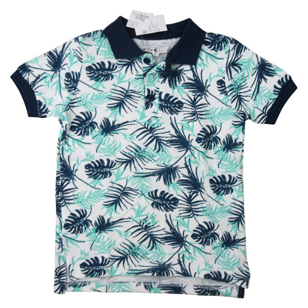 Polo met korte mouwen - BILLIE & KENNY - 116 cm (6 jaar) – Tweedehands baby- en kinderkleding van  – Les Ptits Potes
