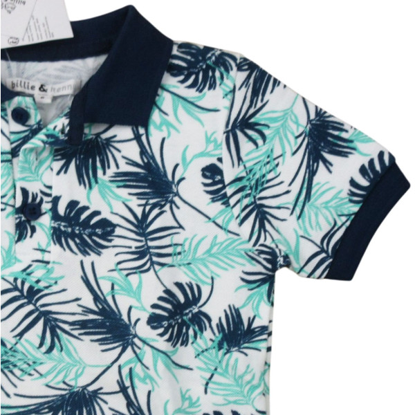 Kurzarmpoloshirt - BILLIE & KENNY - 116 cm (6 Jahre) – Secondhand-Babykleidung/-Kinderkleidung von  – Les Ptits Potes