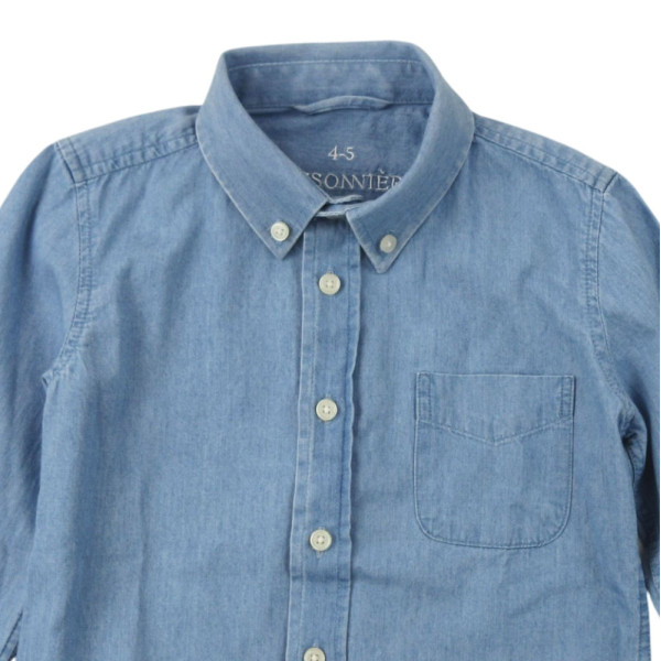 Chemise - BUISSONNIERE - 4-5 ans – Vêtement d’occasion bébé/enfant Buissonnière – Les Ptits Potes