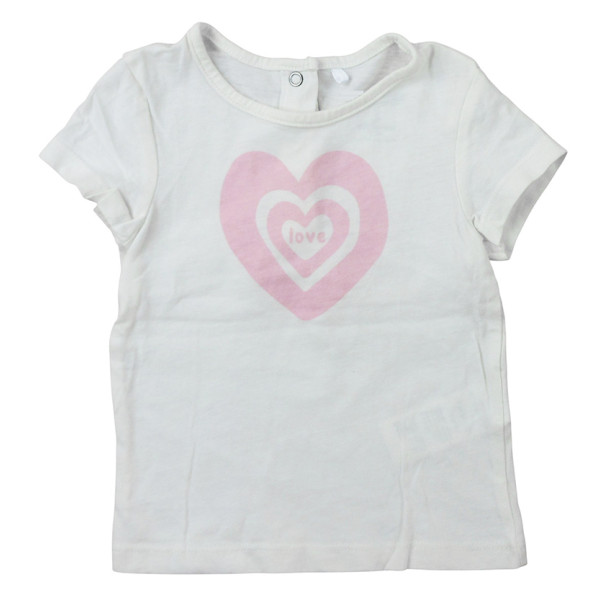 T-shirt met korte mouwen - 60 cm (3 maanden) – Tweedehands baby- en kinderkleding van  – Les Ptits Potes