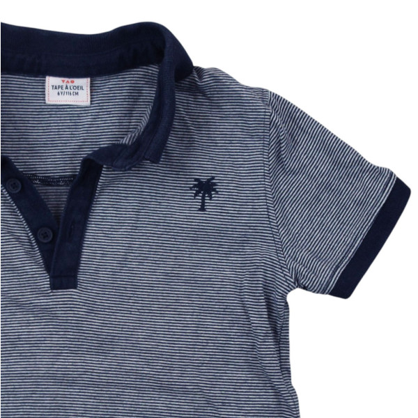 Kurzarmpoloshirt - Tape à l'Oeil - 116 cm (6 Jahre) – Secondhand-Babykleidung/-Kinderkleidung von Tape à l'Oeil – Les Ptits P