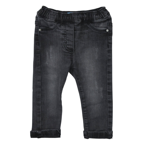 Jean gris - 12 mois (80) – Vêtement d’occasion bébé/enfant  – Les Ptits Potes