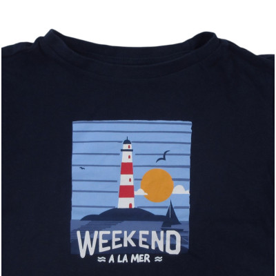 T-Shirt - WEEKEND A LA MER - 4 ans – Vêtement d’occasion bébé/enfant Week-end à la mer – Les Ptits Potes