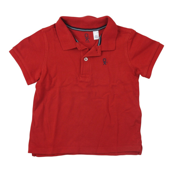 Polo met korte mouwen - Okaidi-Obaibi - 104 cm (4 jaar) – Tweedehands baby- en kinderkleding van Okaidi-Obaibi – Les Ptits Po