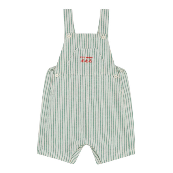 Salopette courte en lin - PETIT BATEAU - 12 mois (74) – Vêtement d’occasion bébé/enfant Petit bateau – Les Ptits Potes
